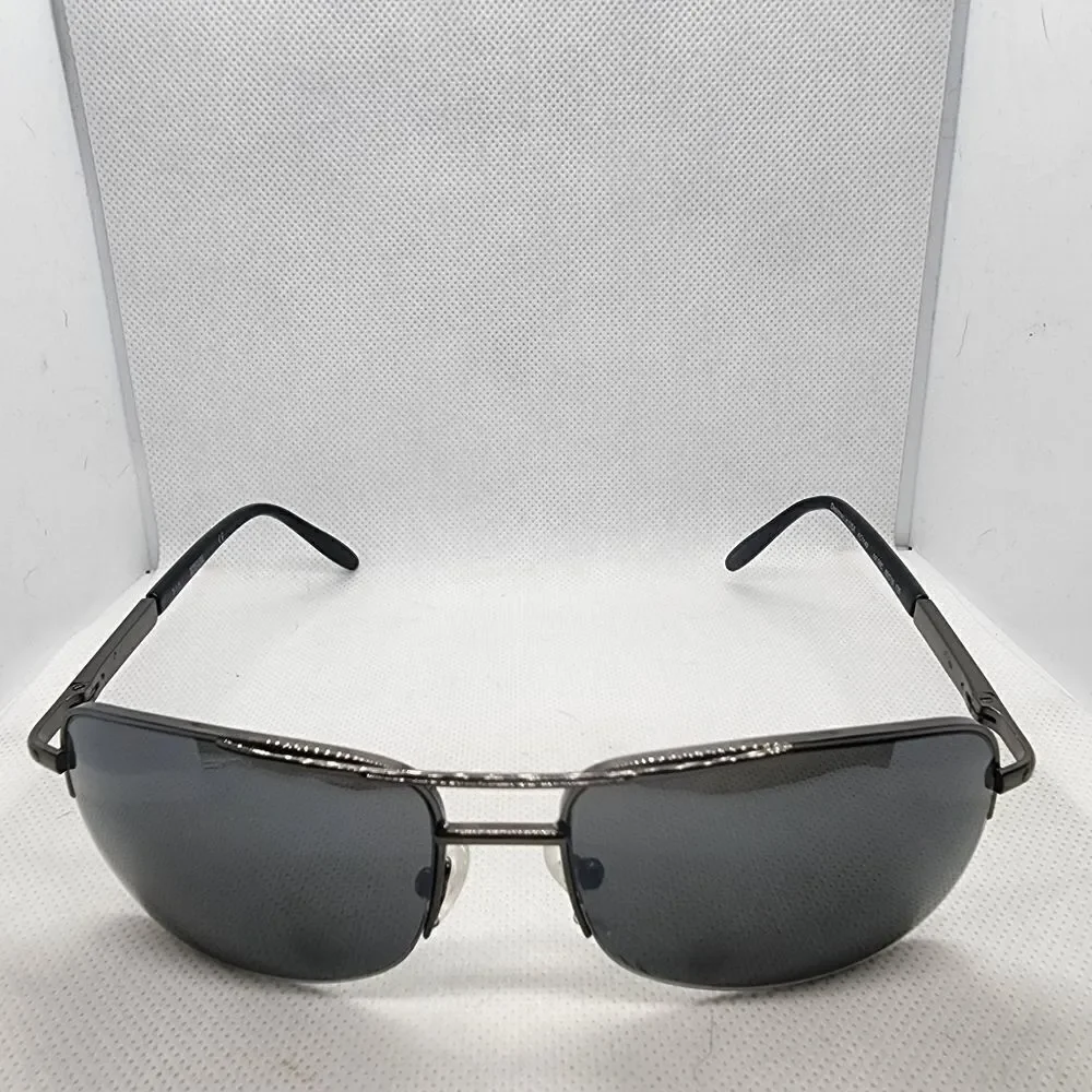 Kenneth Cole Reaction Gunmetal & Black Aviator Sunglasses